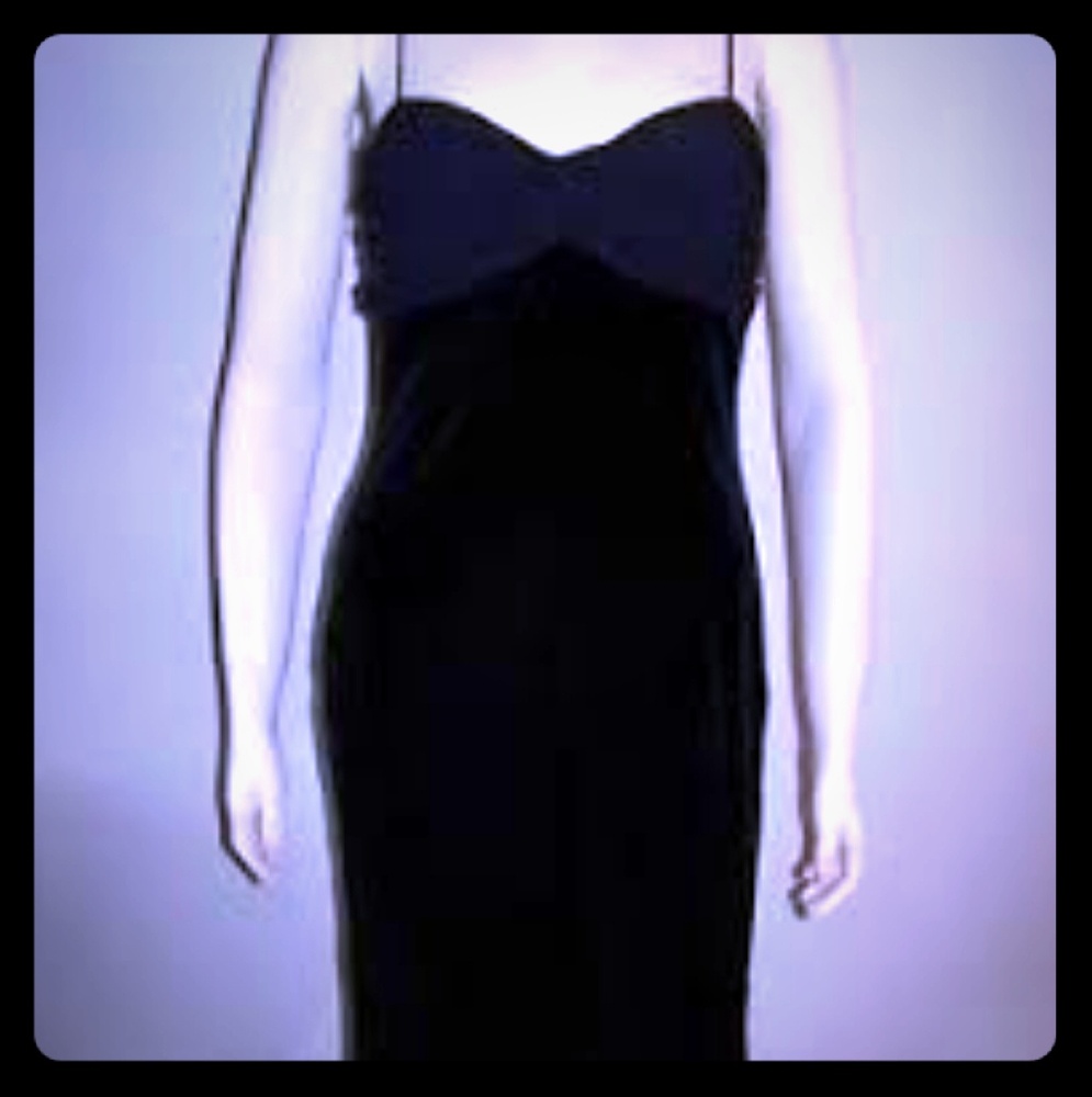 American Living Velvet and chiffon sheath dress